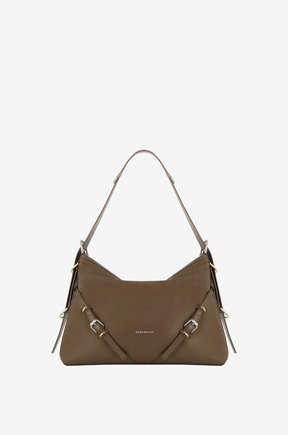 Voyou Medium grained leather shoulder bag