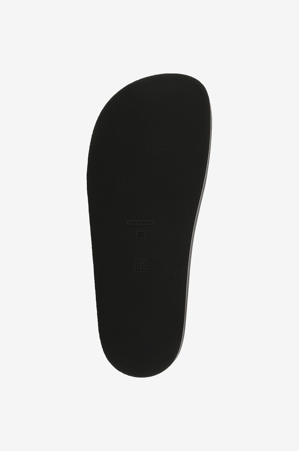 Sandales plates utilitaires en cuir lisse 4G Strap
