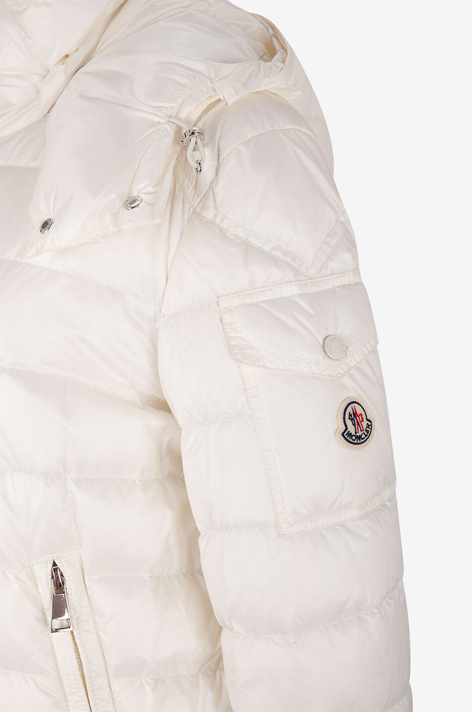 MONCLER Doudoune légère à capuche Dalles Femme BLANC CASSE 3
