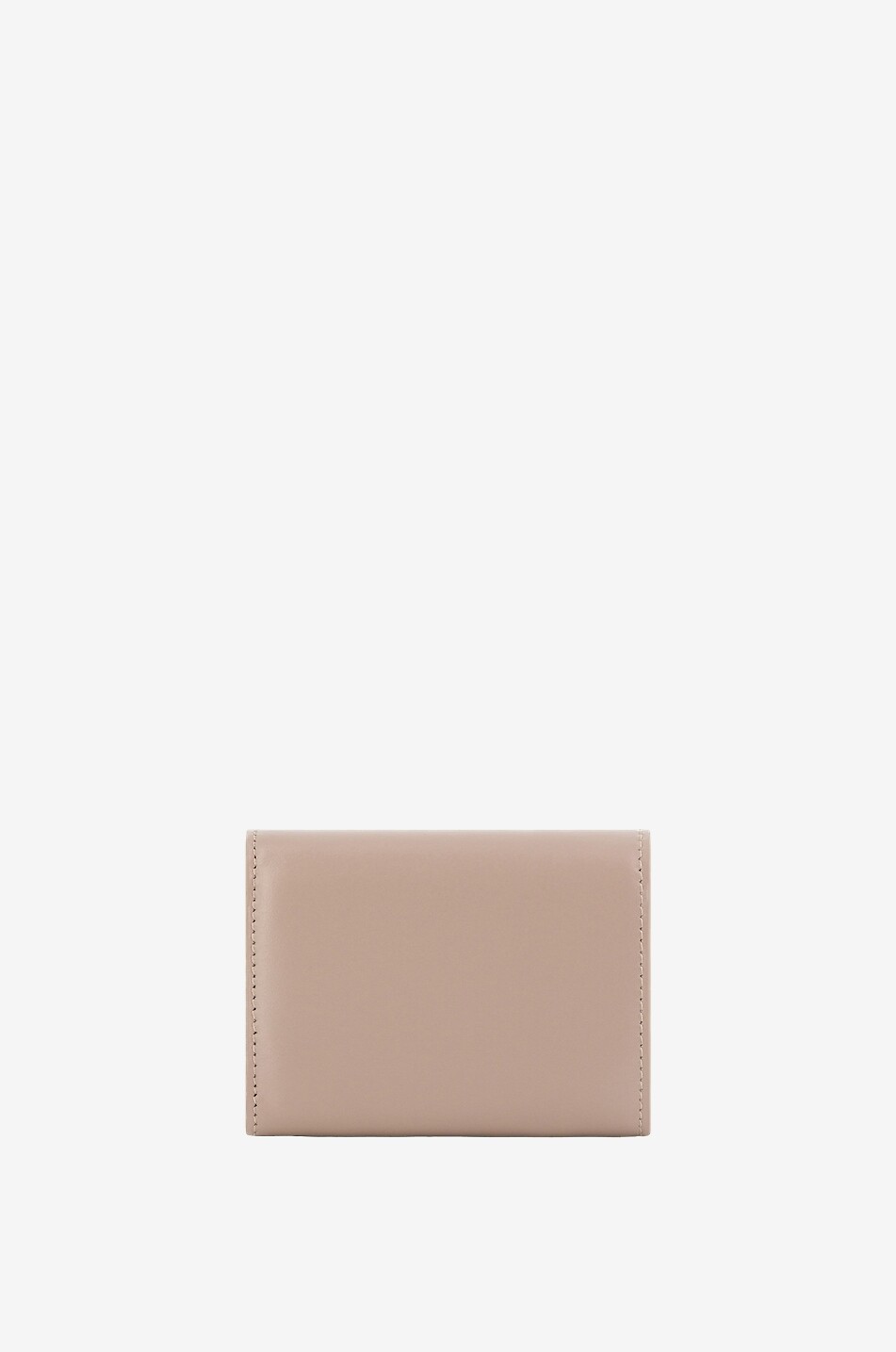 DOLCE & GABBANA Mini portefeuille en cuir lisse brodé logo DG Femme ROSE CLAIR 2