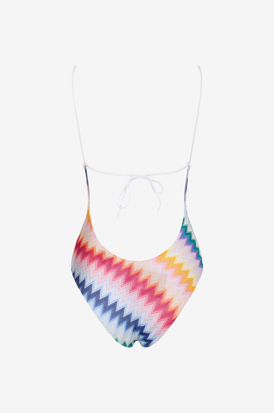 Maillot de bain en maille à chevrons et lurex