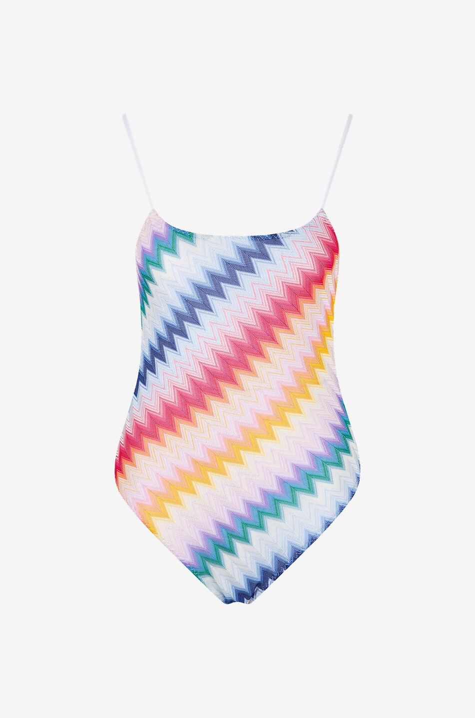 Maillot de bain en maille à chevrons et lurex