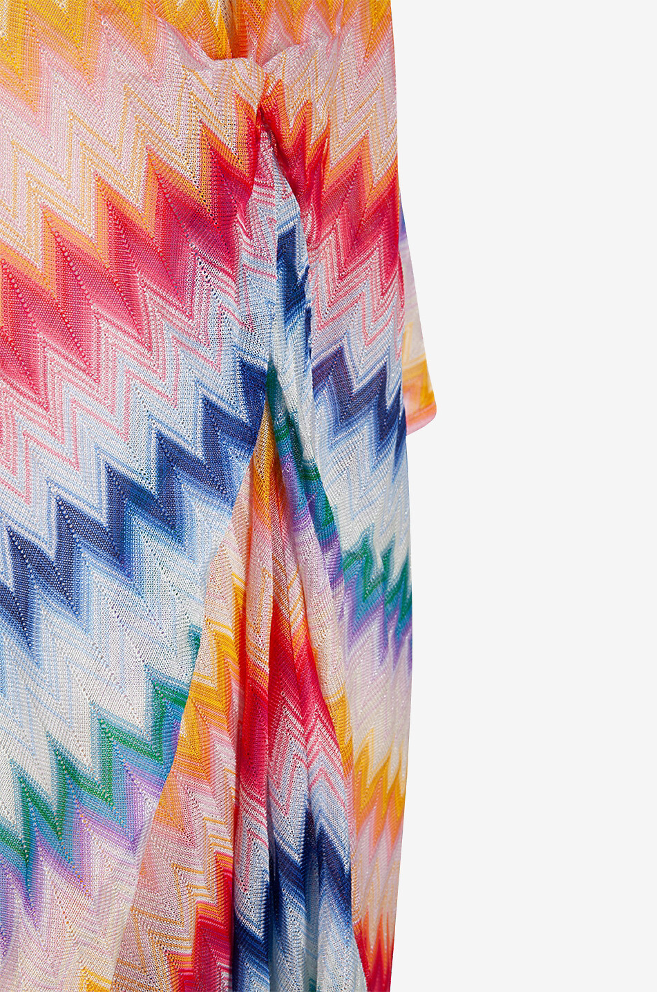 MISSONI Caftan de plage long en maille à chevrons colorés et lurex Femme MULTICOLORE 3
