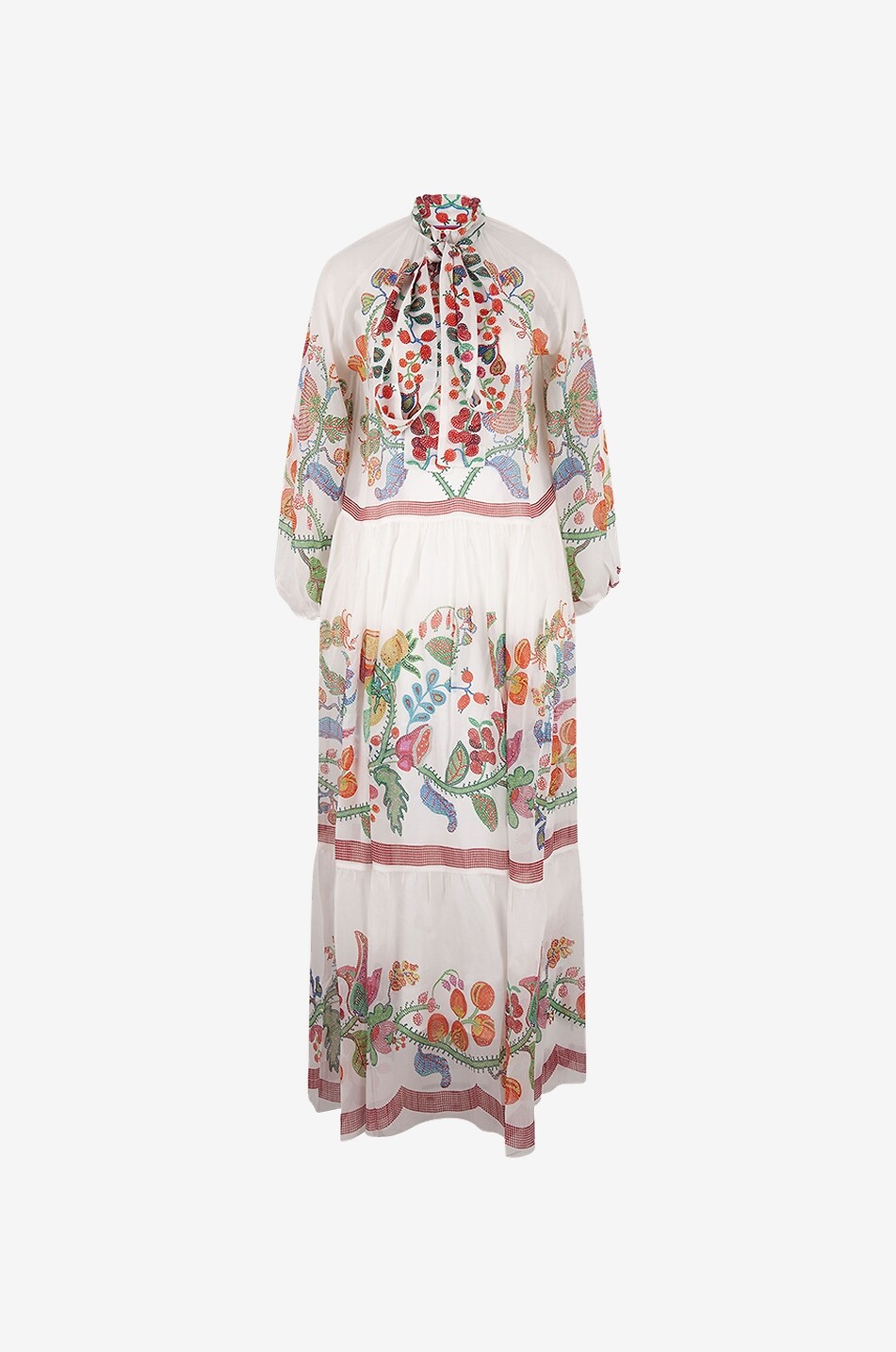 Robe maxi en mousseline de soie Athena Grenadilla Placée