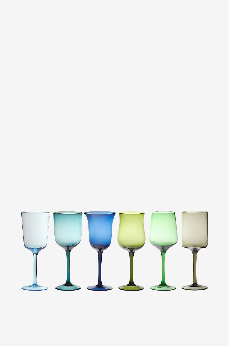 BITOSSI Lot de 6 verres à vin Diseguale Maison MULTICOLORE 1