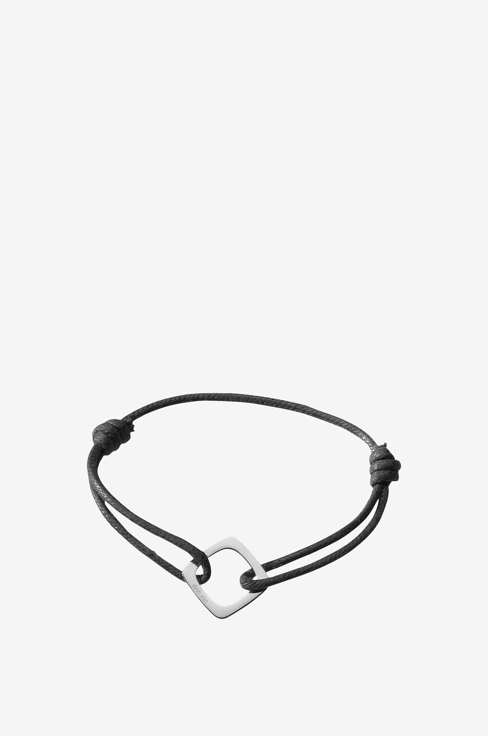 DINH VAN Bracelet sur cordon détail or blanc Impression GM Femme BLANC 1