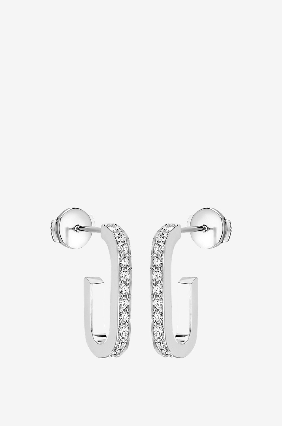 DINH VAN Weissgold- und Diamantcreolen Maillon L Damen WEISS 1