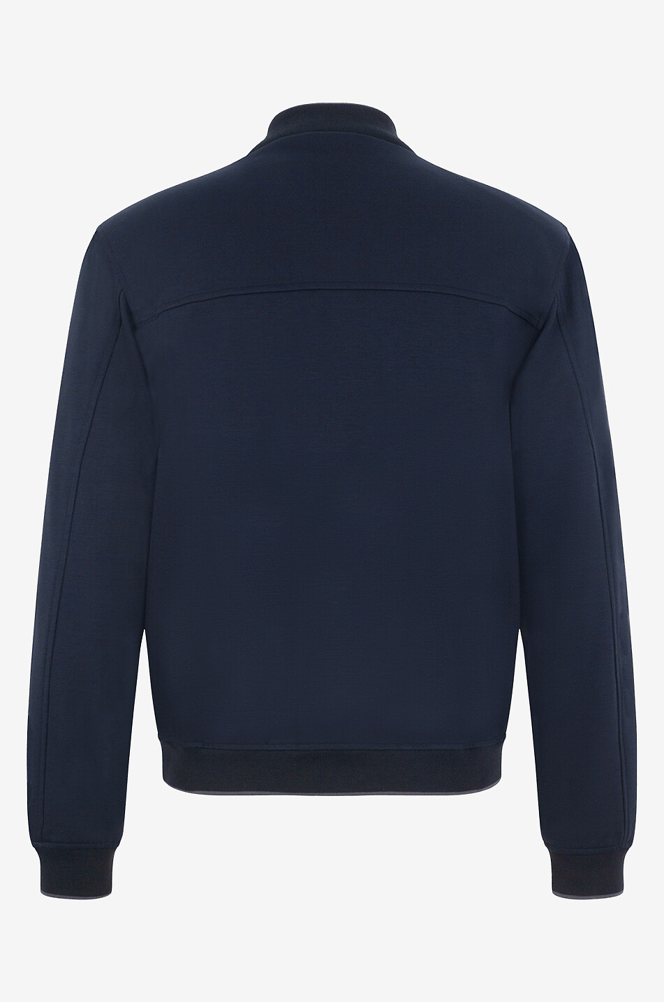 MOORER Darren viscose bomber jacket Men DARK BLUE 4