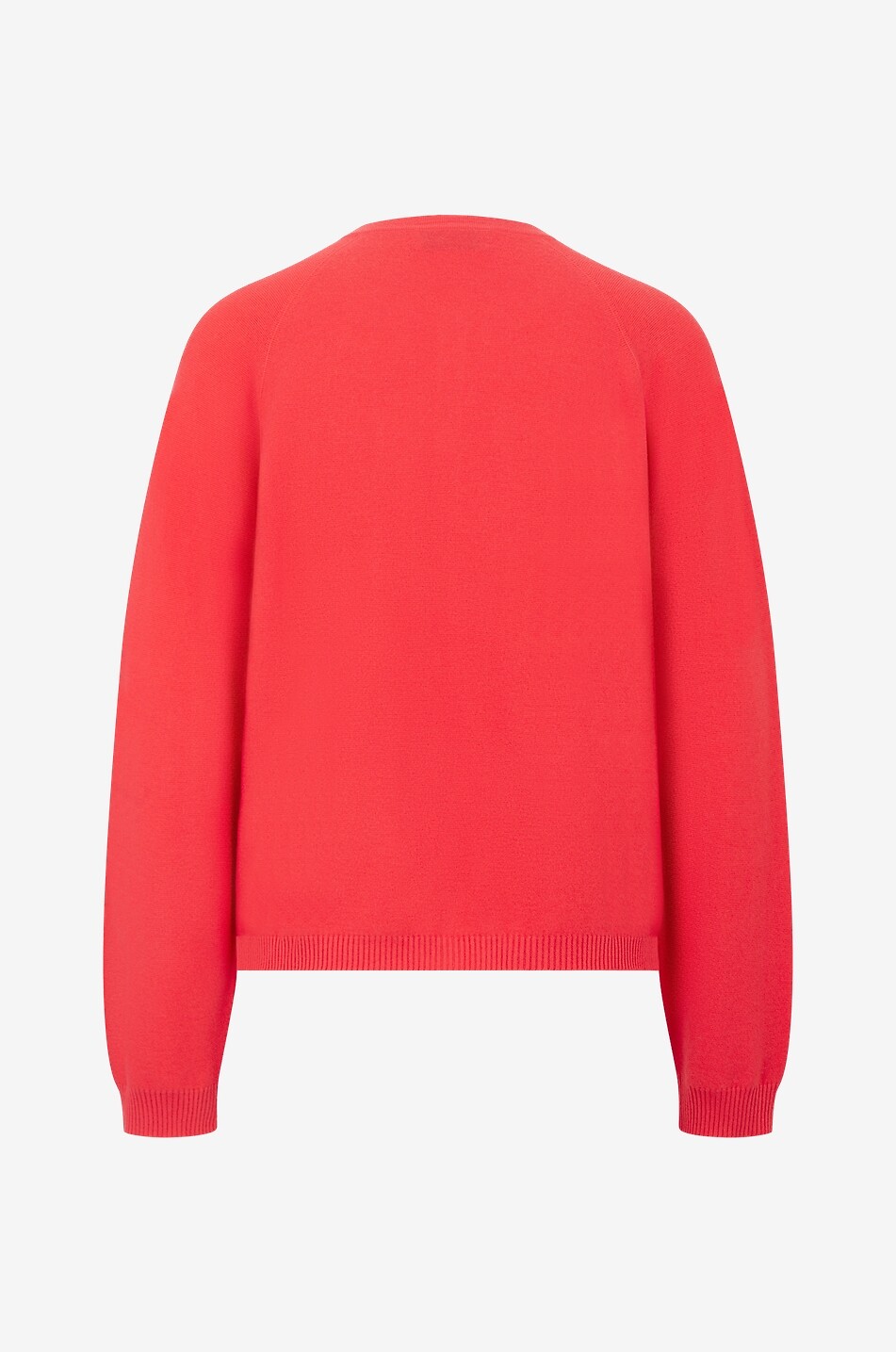 BONGENIE Fine button-down crewneck cotton and cashmere cardigan Women MEDIUM RED 2