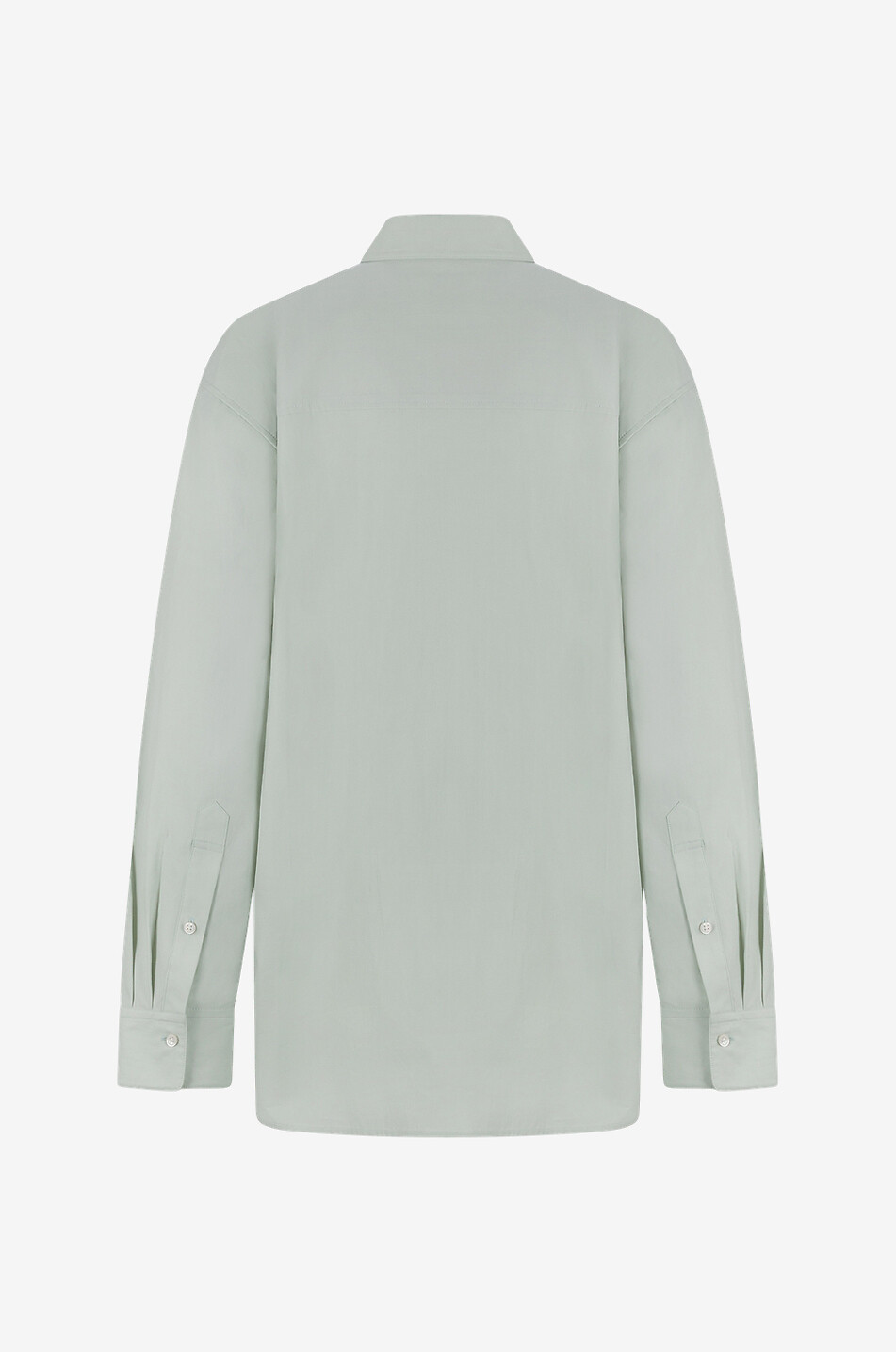 LOULOU STUDIO Chemise en coton Espanto Femme VERT CLAIR 2