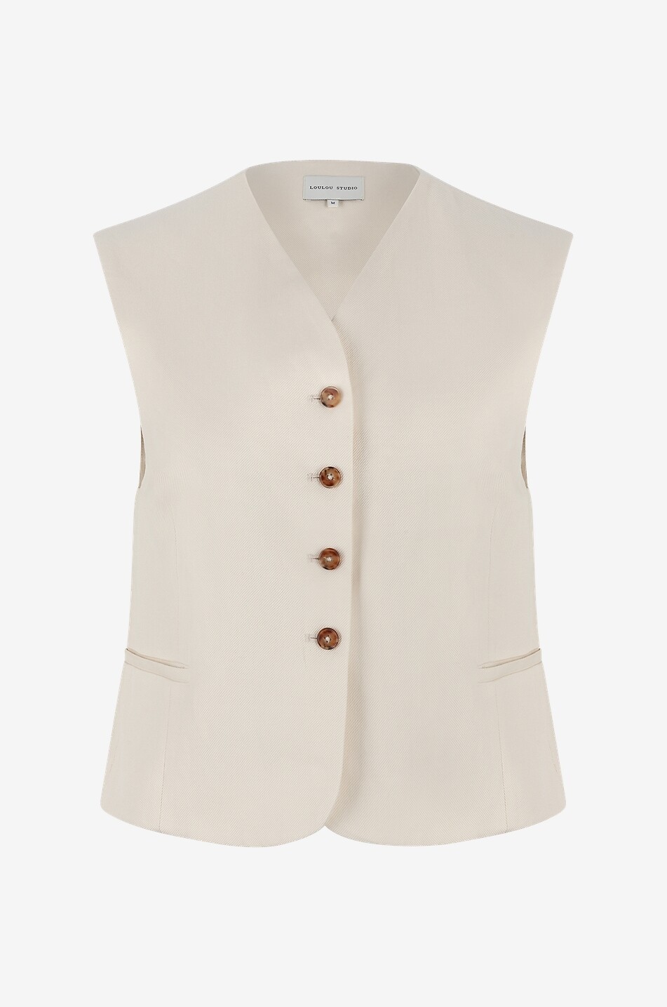 Iba cotton and linen buttoned waistcoat