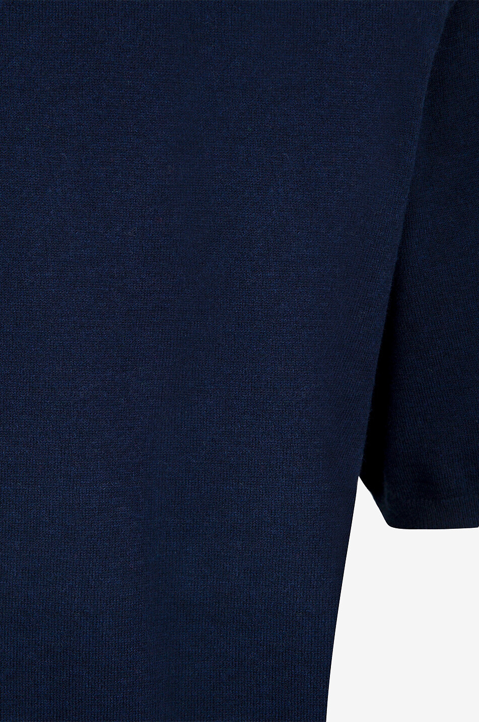 BONGENIE Kurzarm-Feinstrick-Pullover aus Baumwolle und Kaschmir Damen DUNKELBLAU 3
