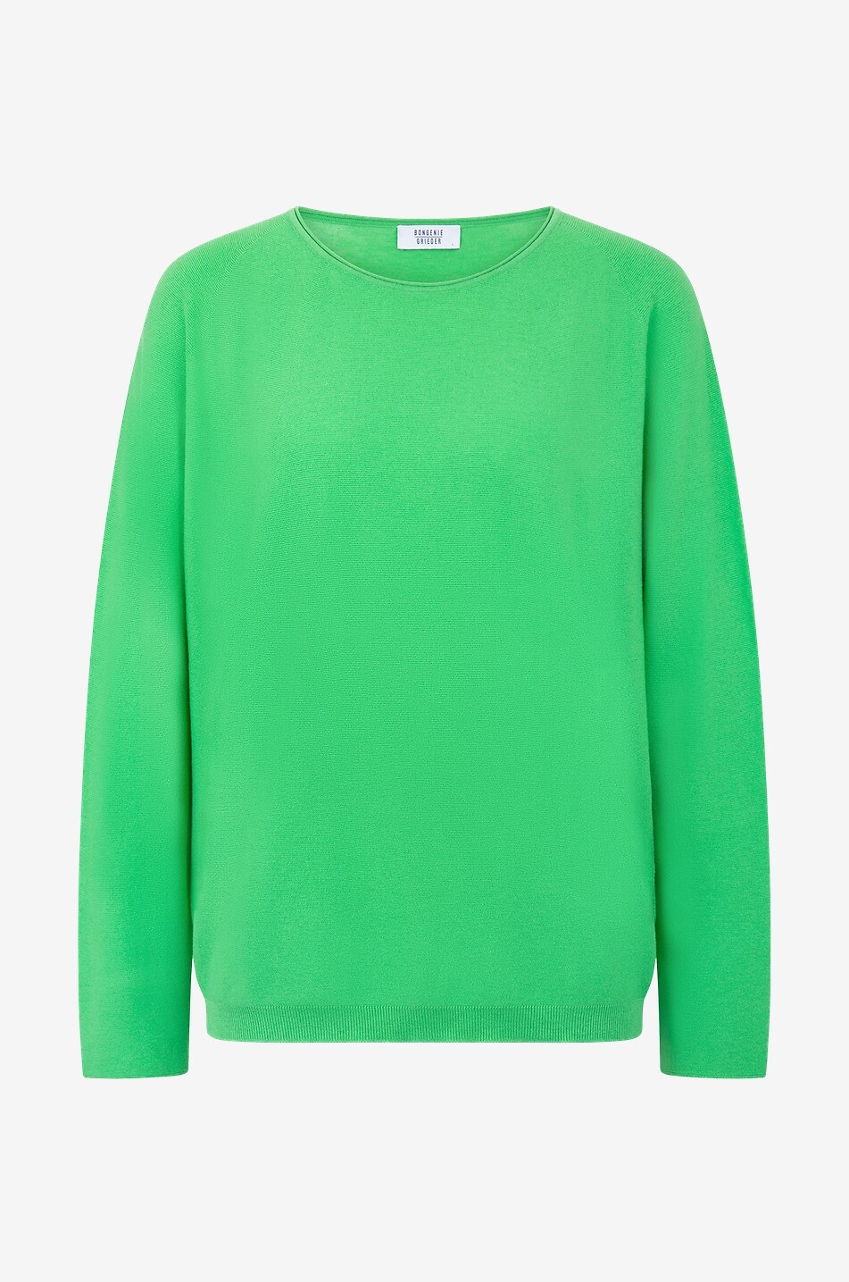 Lightweight cotton and cashmere batwing sleeve jumper