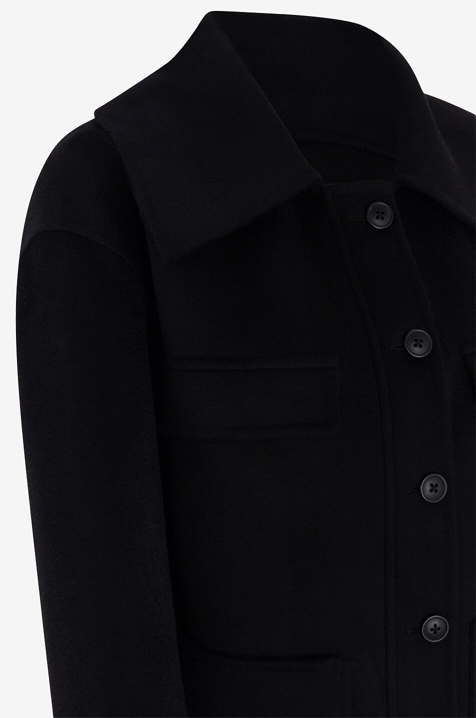 LOULOU STUDIO Leichte Jacke aus Wolle und Kaschmir Cilla Damen SCHWARZ 3