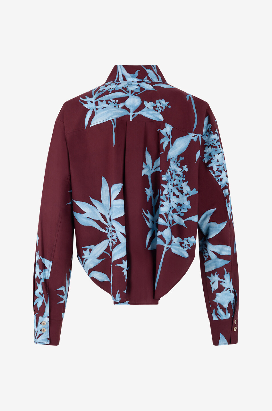 FORTE FORTE Herbarium printed cotton blouse Women BROWN 2