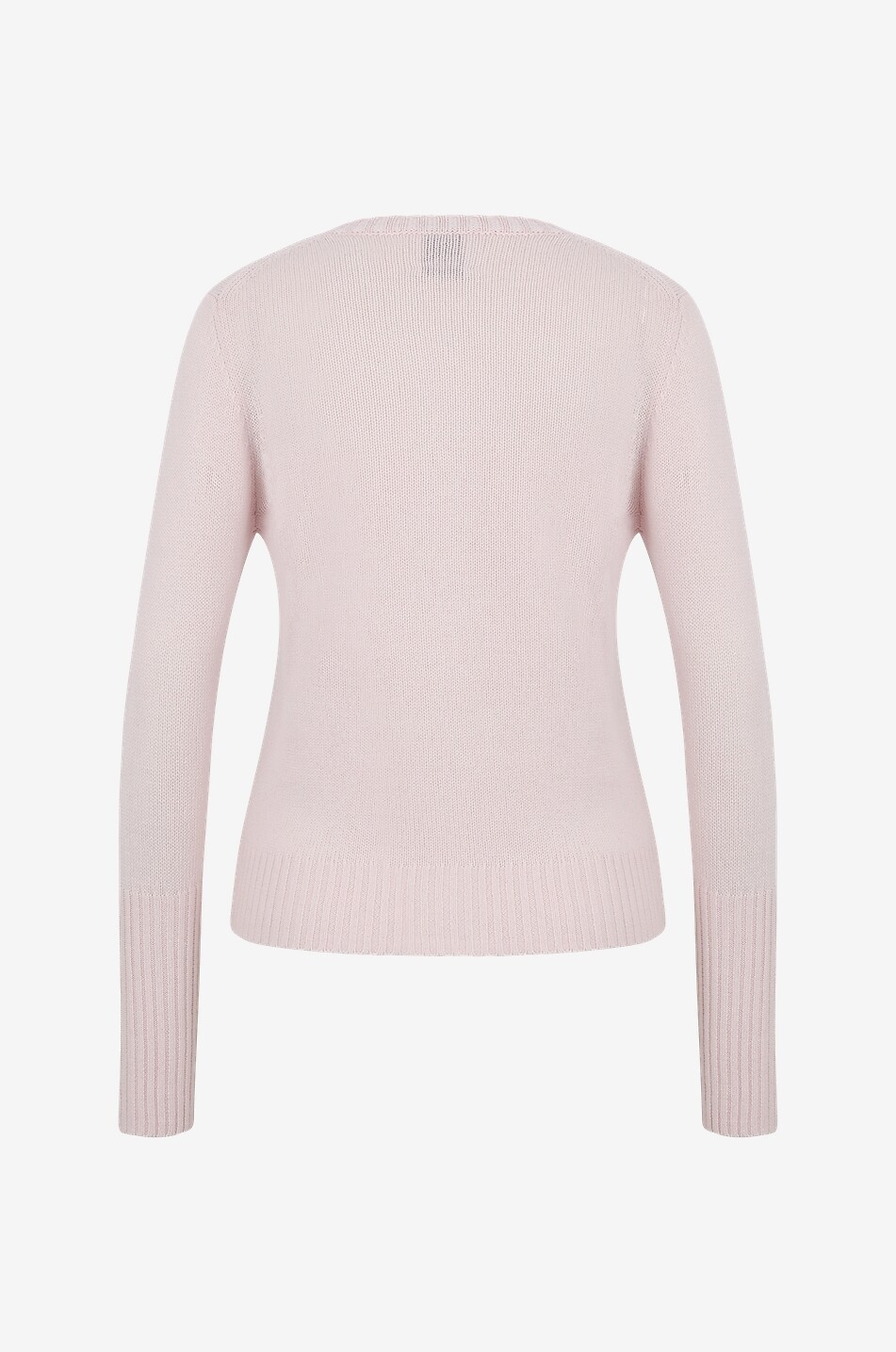 Cardigan boutonné à col rond en cachemire