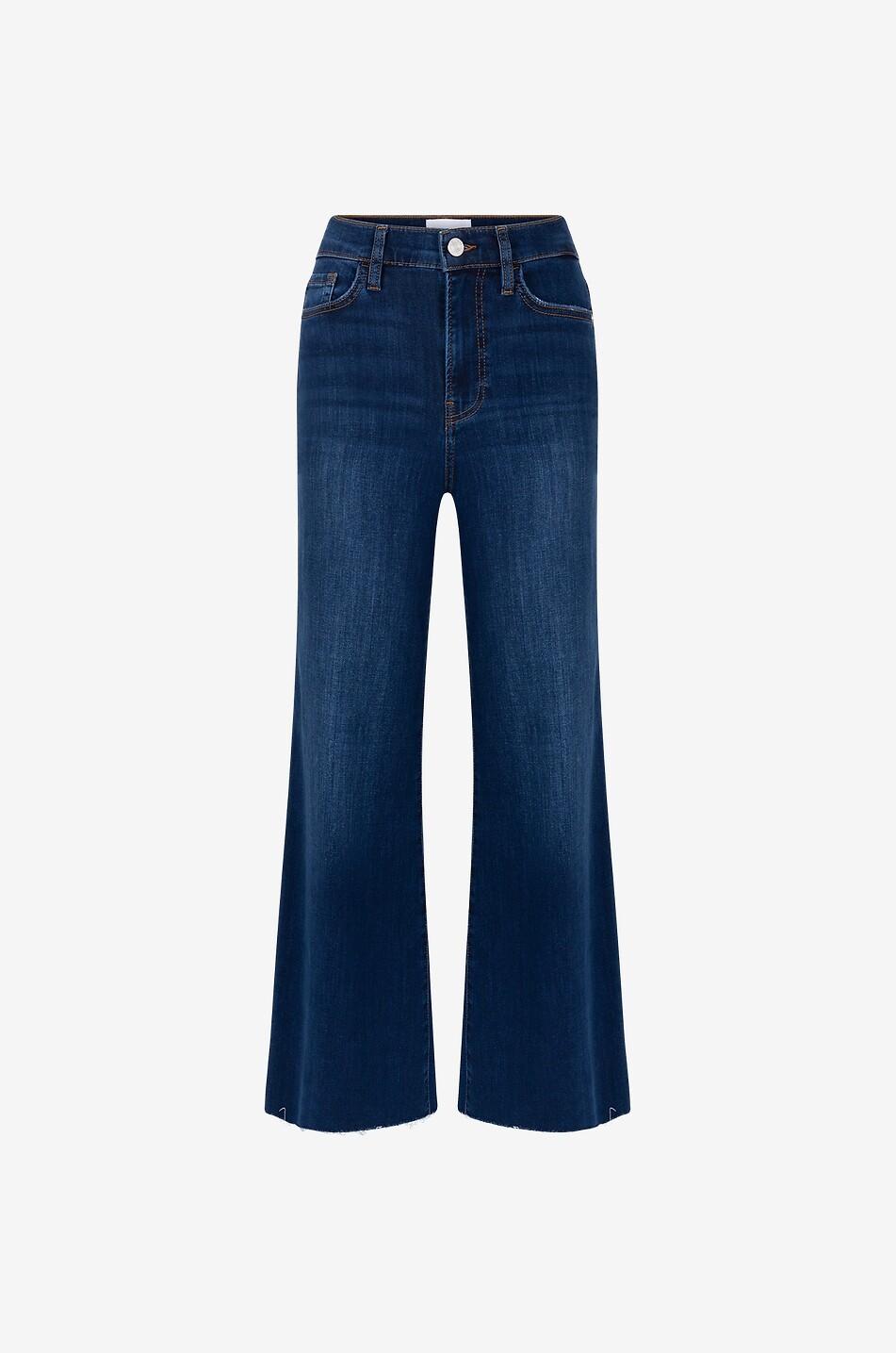 FRAME Weite Jeans aus Baumwolle und Lyocell Le Palazzo Damen DUNKELBLAU 1