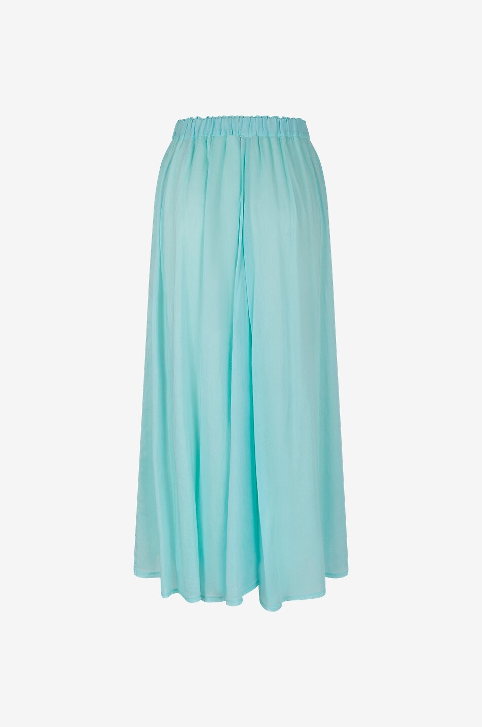 FORTE FORTE Jupe longue en voile de coton et soie Femme BLEU 2