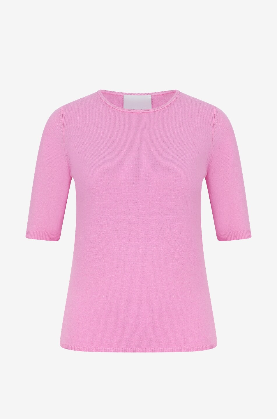 T-Shirt mit 3/4-Ärmeln aus Kaschmir und Schurwolle