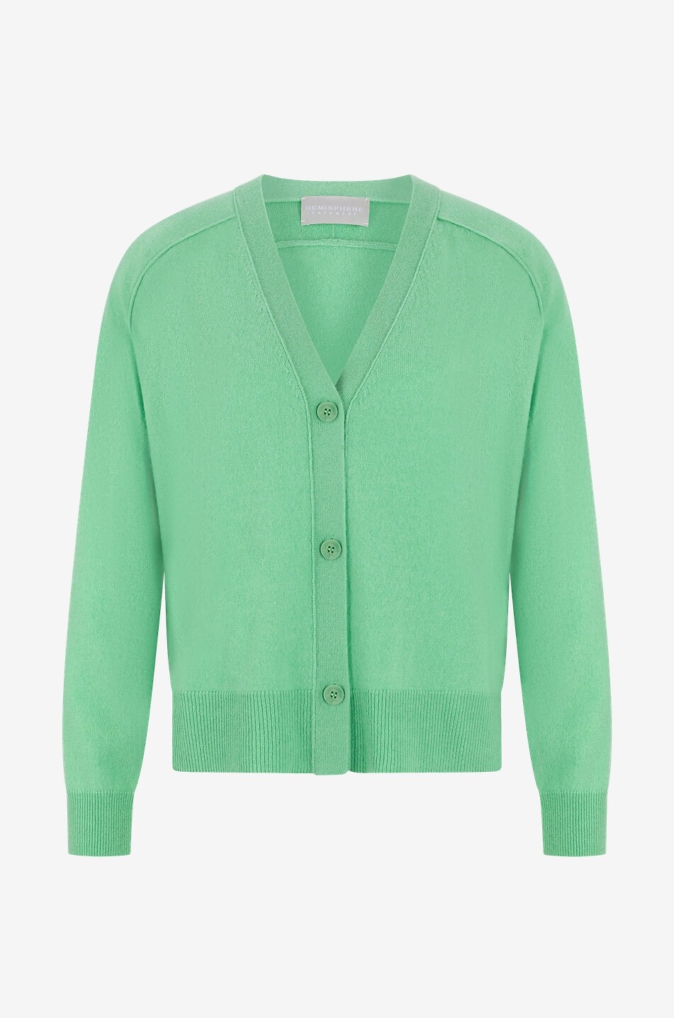 Cardigan boutonné à col V en cachemire