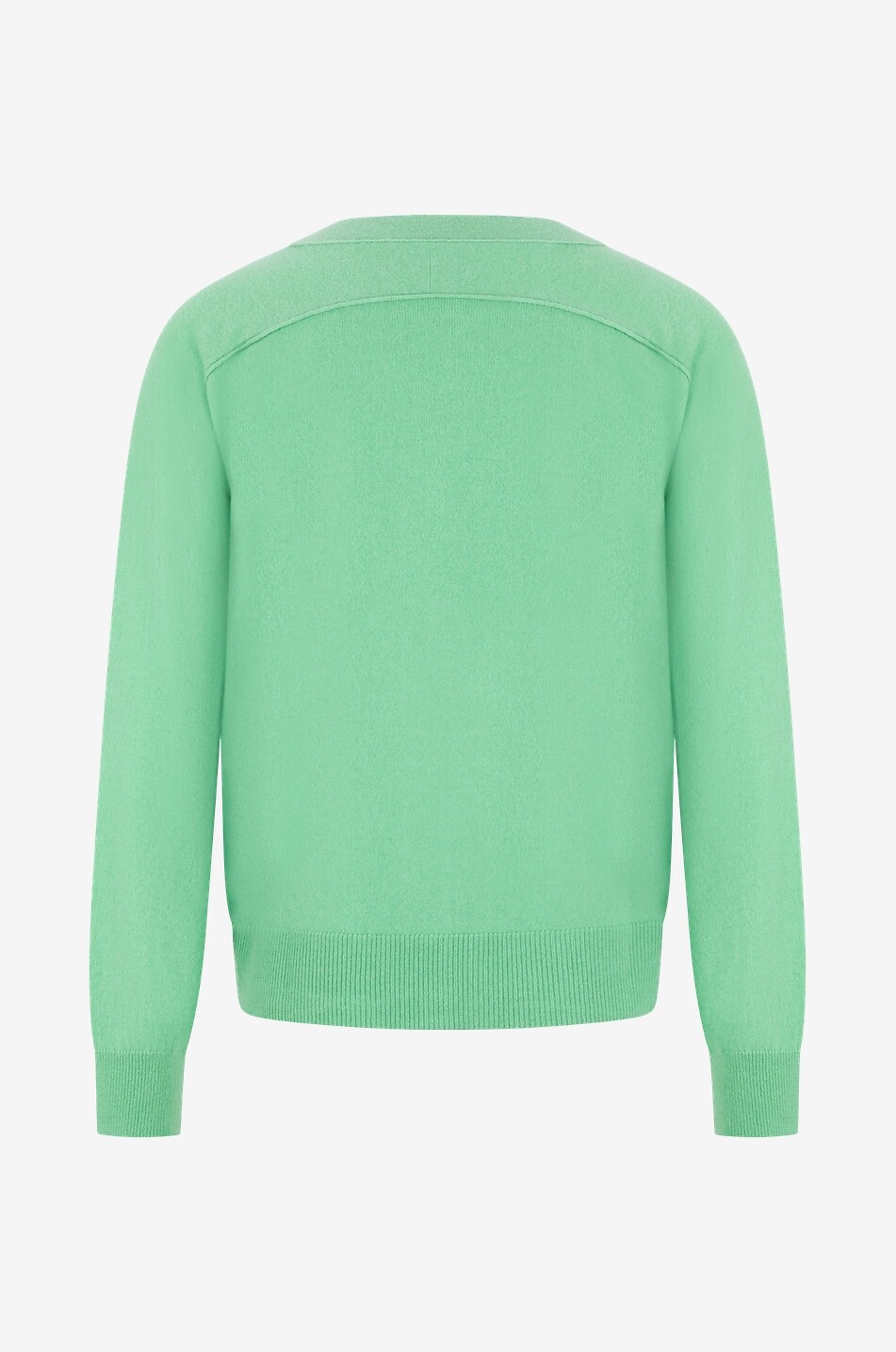 HEMISPHERE Cardigan boutonné à col V en cachemire Femme VERT CLAIR 2