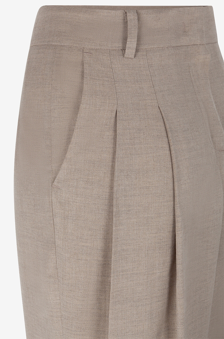 THE FRANKIE SHOP Gelso lyocell wide-leg trousers Women LIGHT GREY 3