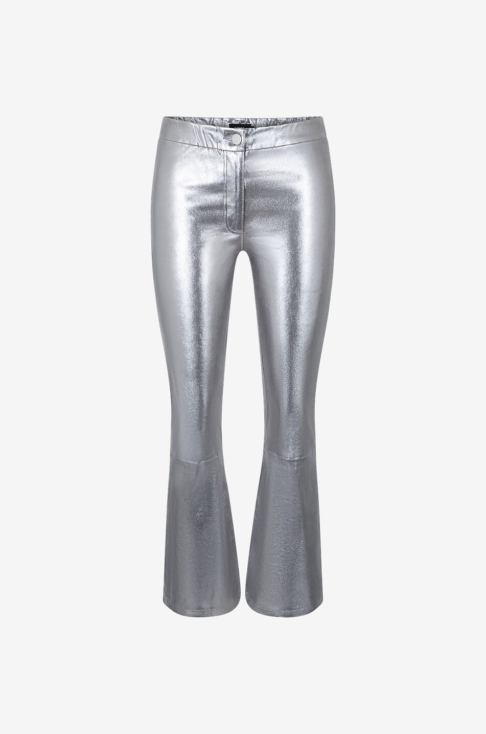 ARMA Lively metallic stretch leather trousers Women GREY 1