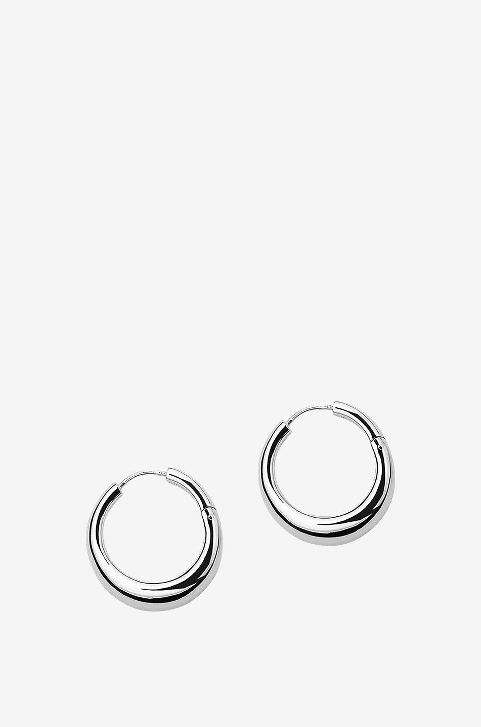The Andrea silver hoop earrings