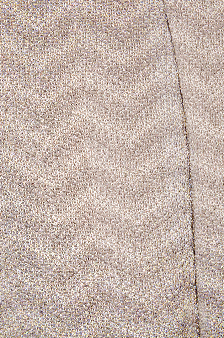 Pantalon droit en coton piqué motif chevrons