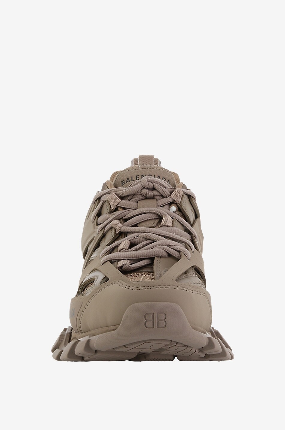 BALENCIAGA Baskets basses en matières recyclées Track Femme MARRON 2