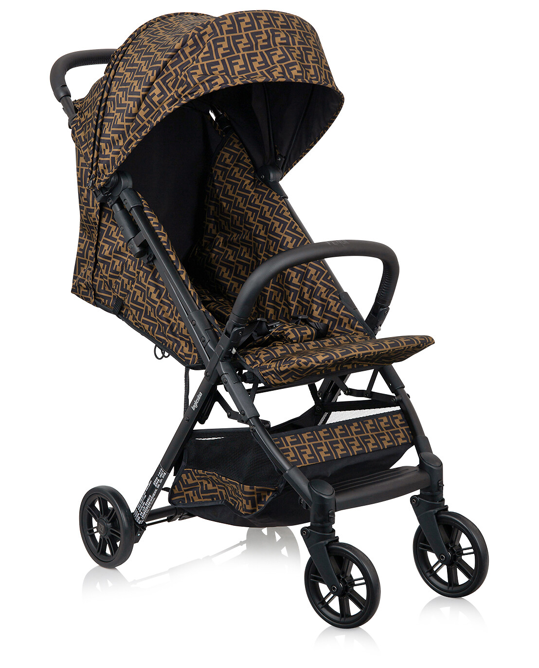 Kinderwagen mit FF-bedrucktem Stoff
