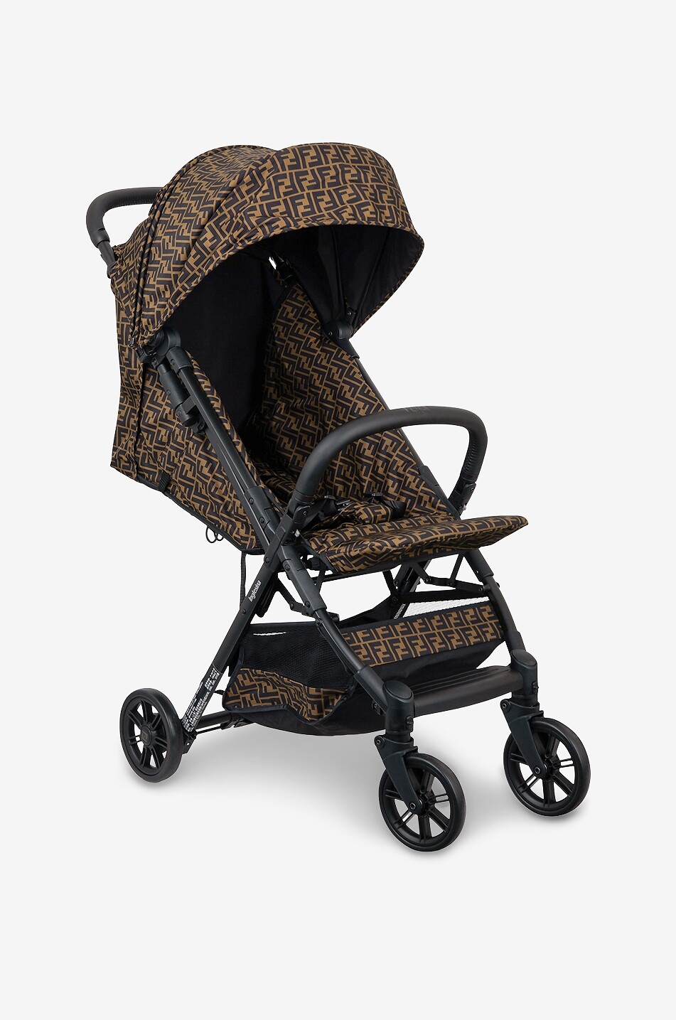 FENDI Kinderwagen mit FF-bedrucktem Stoff Baby BRAUN 1