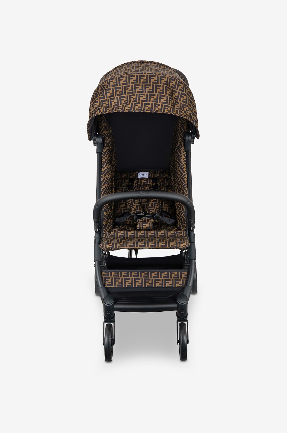 FENDI Kinderwagen mit FF-bedrucktem Stoff Baby BRAUN 2