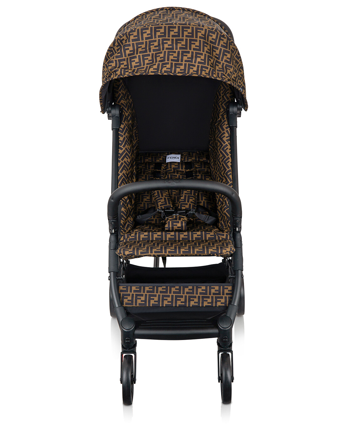 FENDI Poussette bébé recouverte de tissu FF Bébé MARRON 2
