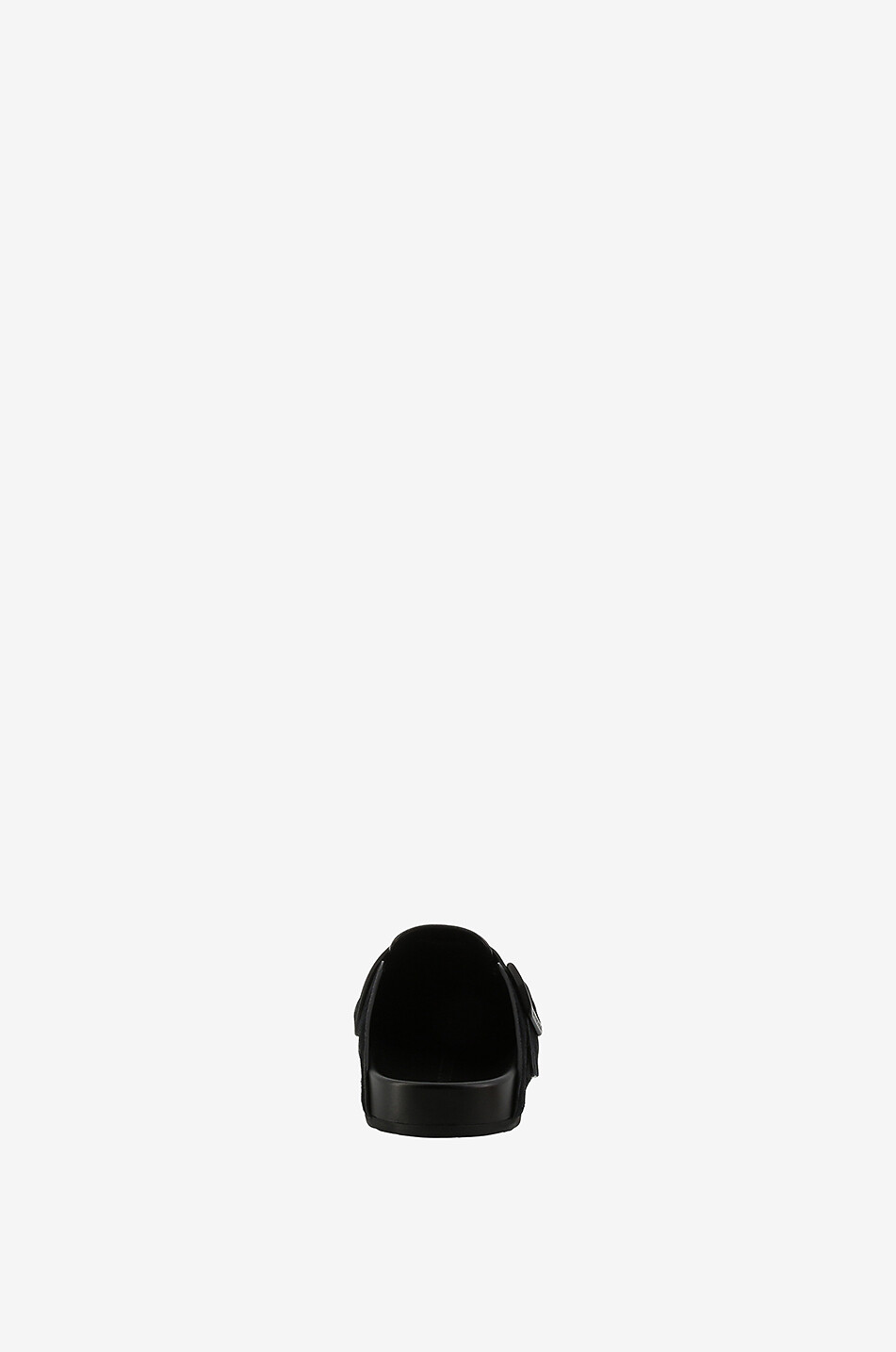BALENCIAGA Sunday clogs in suede with buckle Men BLACK 4