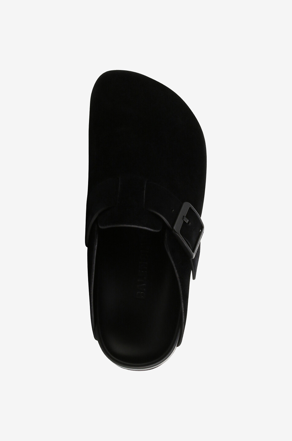 BALENCIAGA Sunday clogs in suede with buckle Men BLACK 5