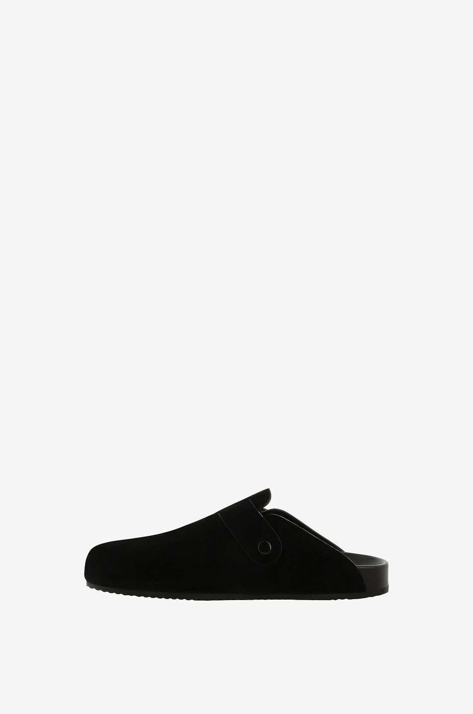 BALENCIAGA Sunday clogs in suede with buckle Men BLACK 3
