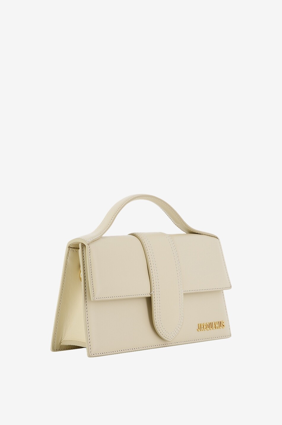 JACQUEMUS Sac à main en cuir de veau Le Grand Bambino Femme BEIGE 2