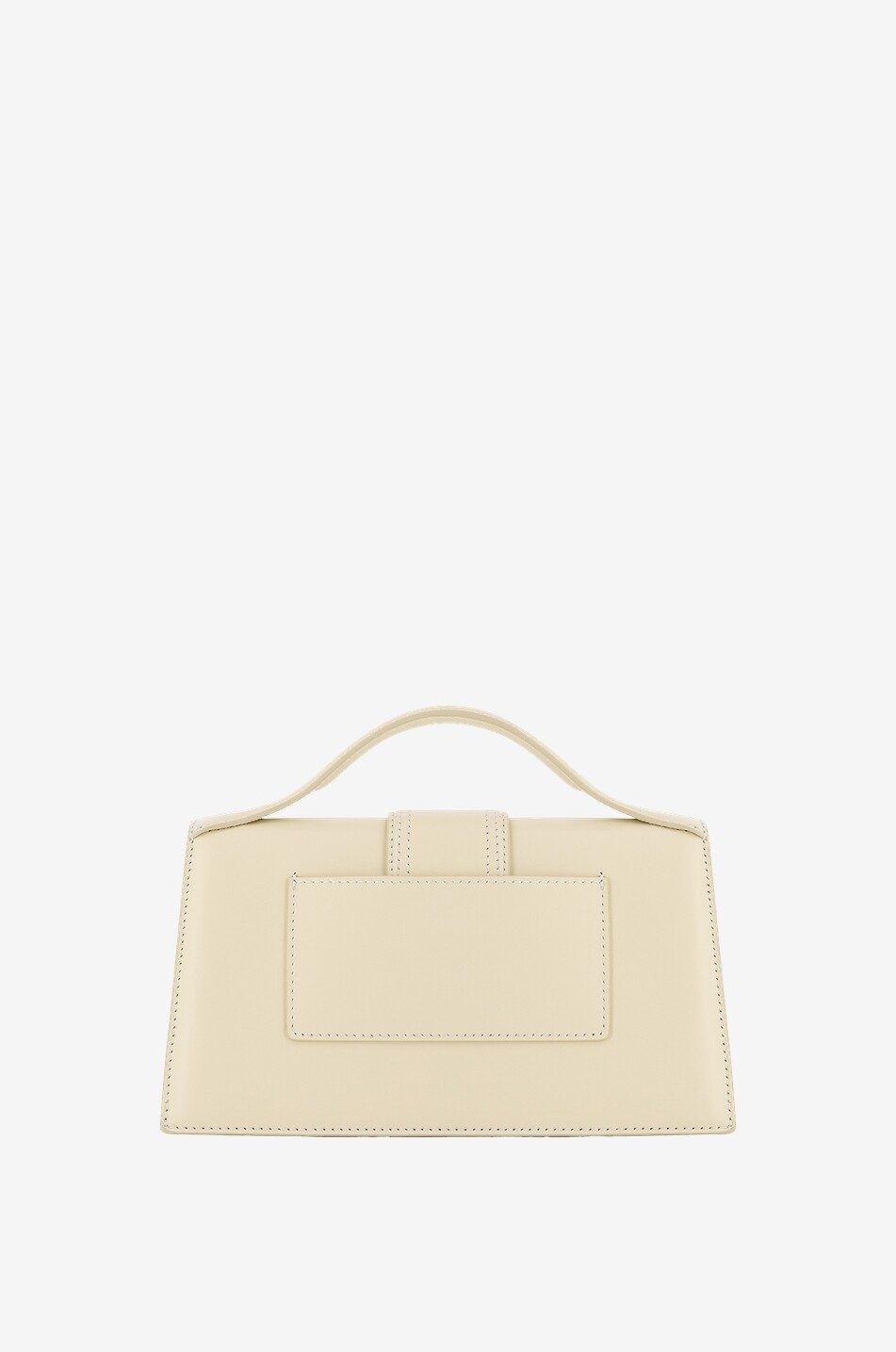 JACQUEMUS Sac à main en cuir de veau Le Grand Bambino Femme BEIGE 4