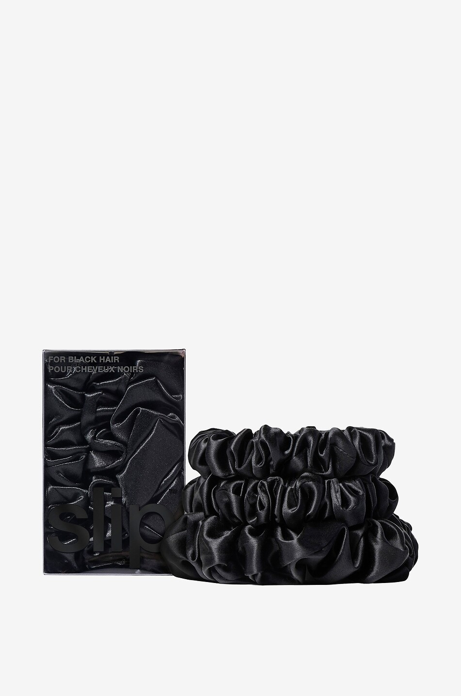 Back To Basics set of 3 silk scrunchies