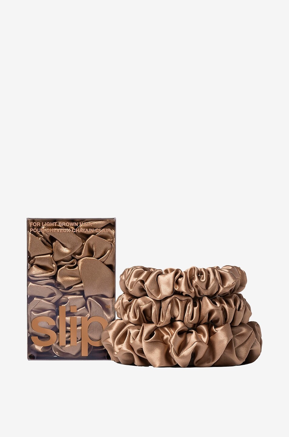 Back To Basics set of 3 silk scrunchies