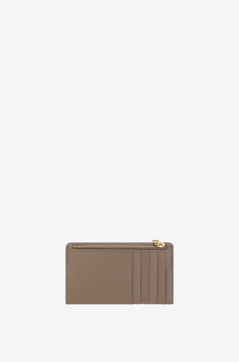 SAINT LAURENT PARIS Kartenetui mit Klappe aus gestepptem Nappaleder Cassandre Fragments Damen BEIGE 2