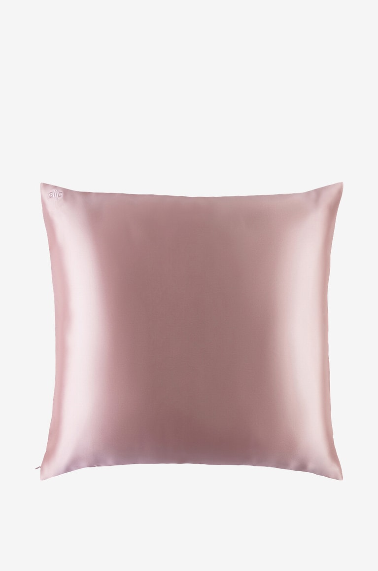 SLIP Quadratische Seiden-Kissenhülle Euro - 65 x 65 cm Haus ROSA 1