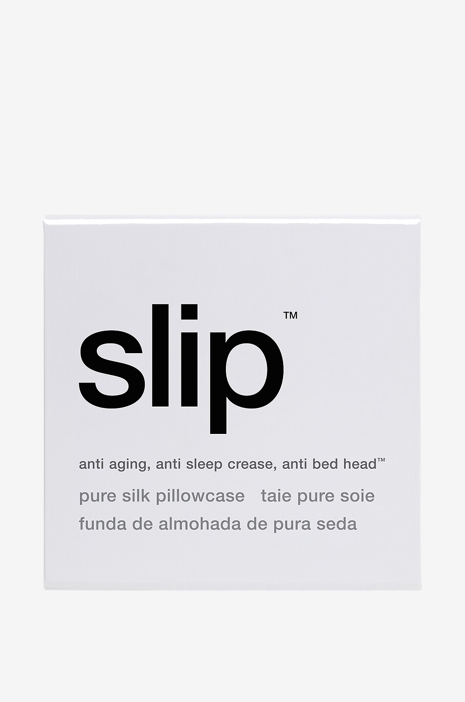 SLIP Euro square silk pillow case - 65 x 65 cm Home WHITE 2