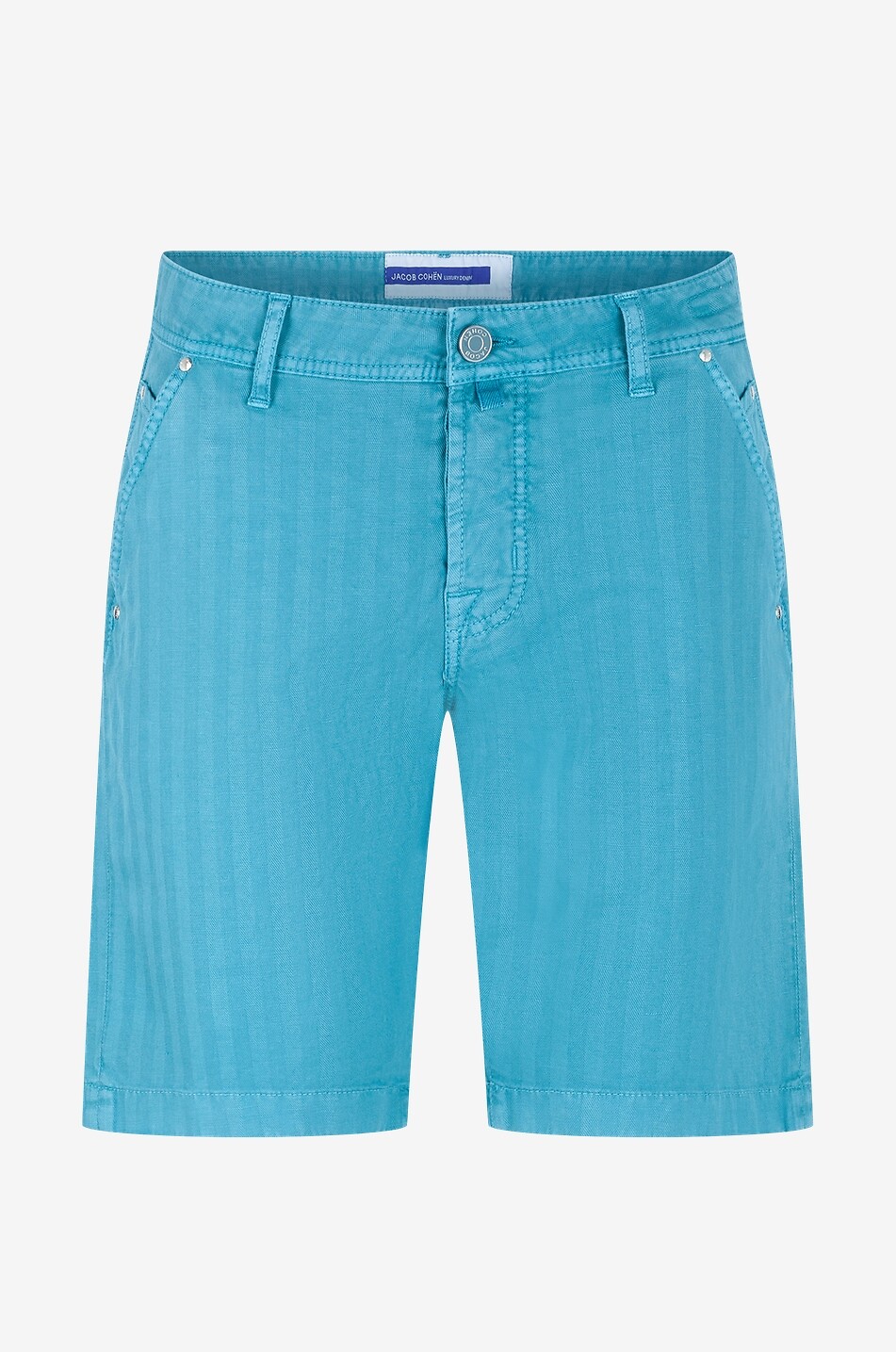 Cotton and linen Bermuda shorts