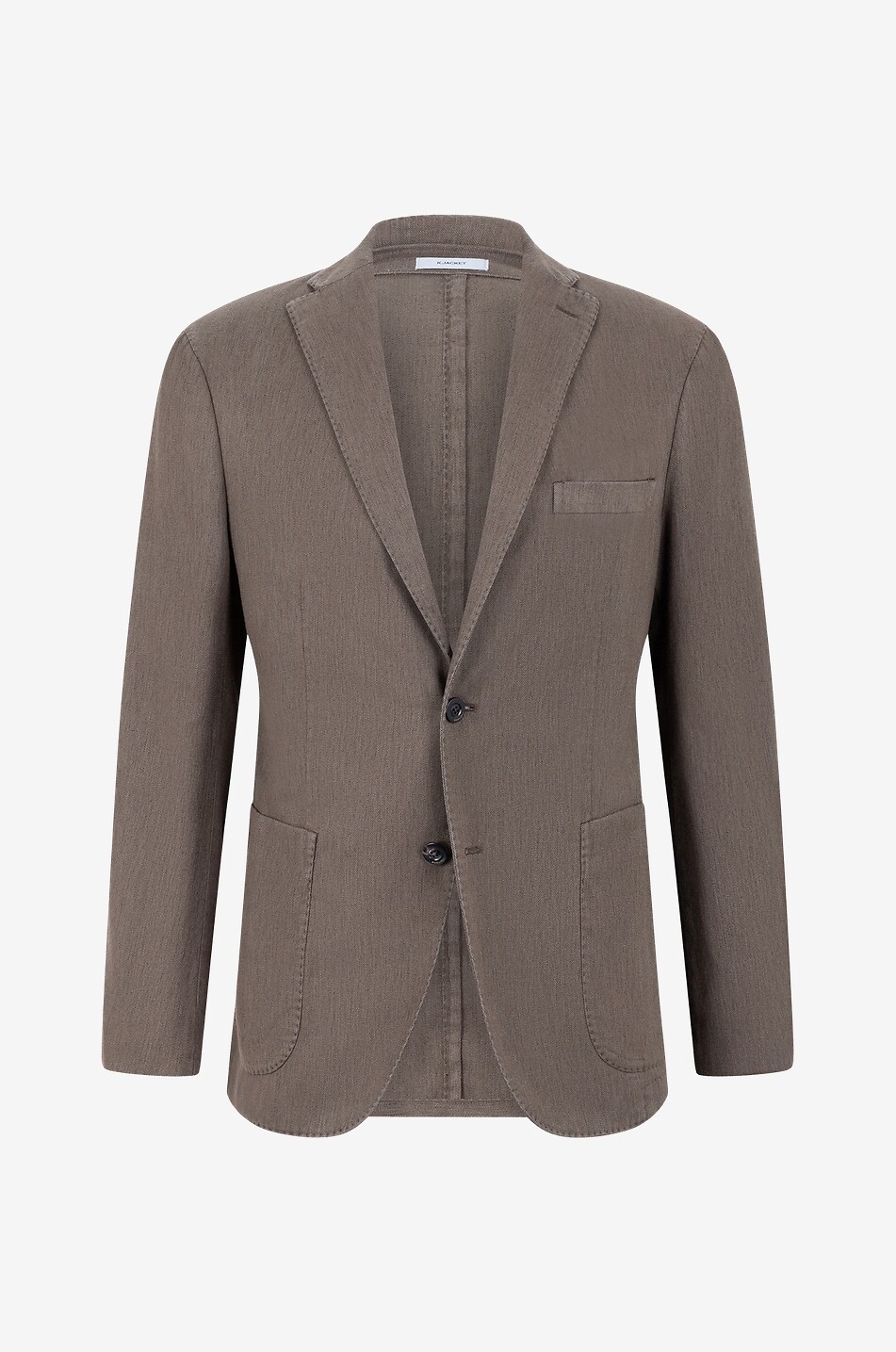Single-breasted cotton blazer