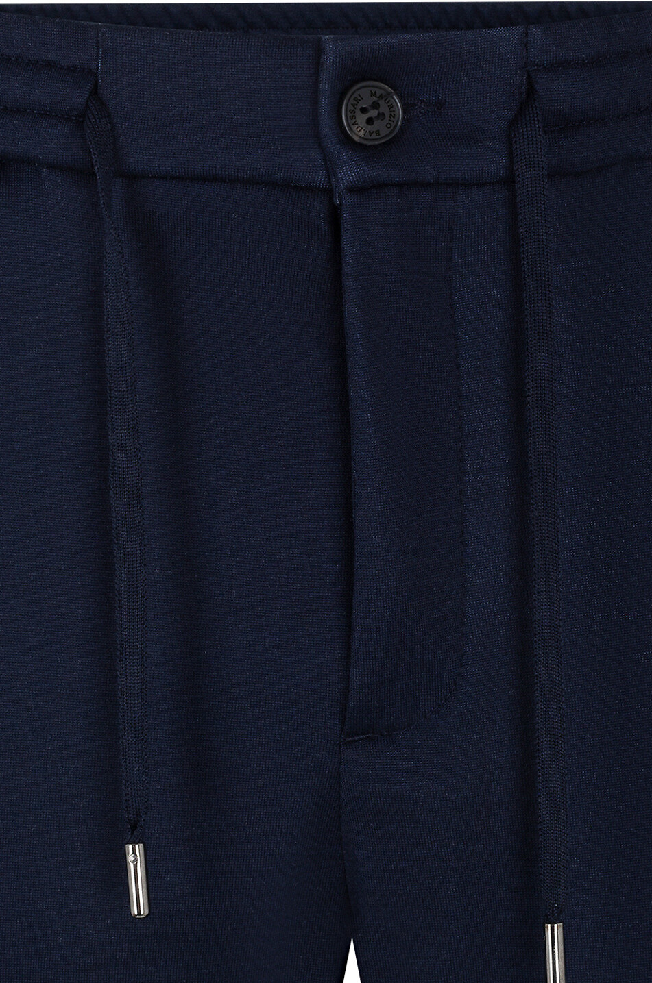 MAURIZIO BALDASSARI Pantalon de jogging en soie et coton Homme BLEU FONCE 3