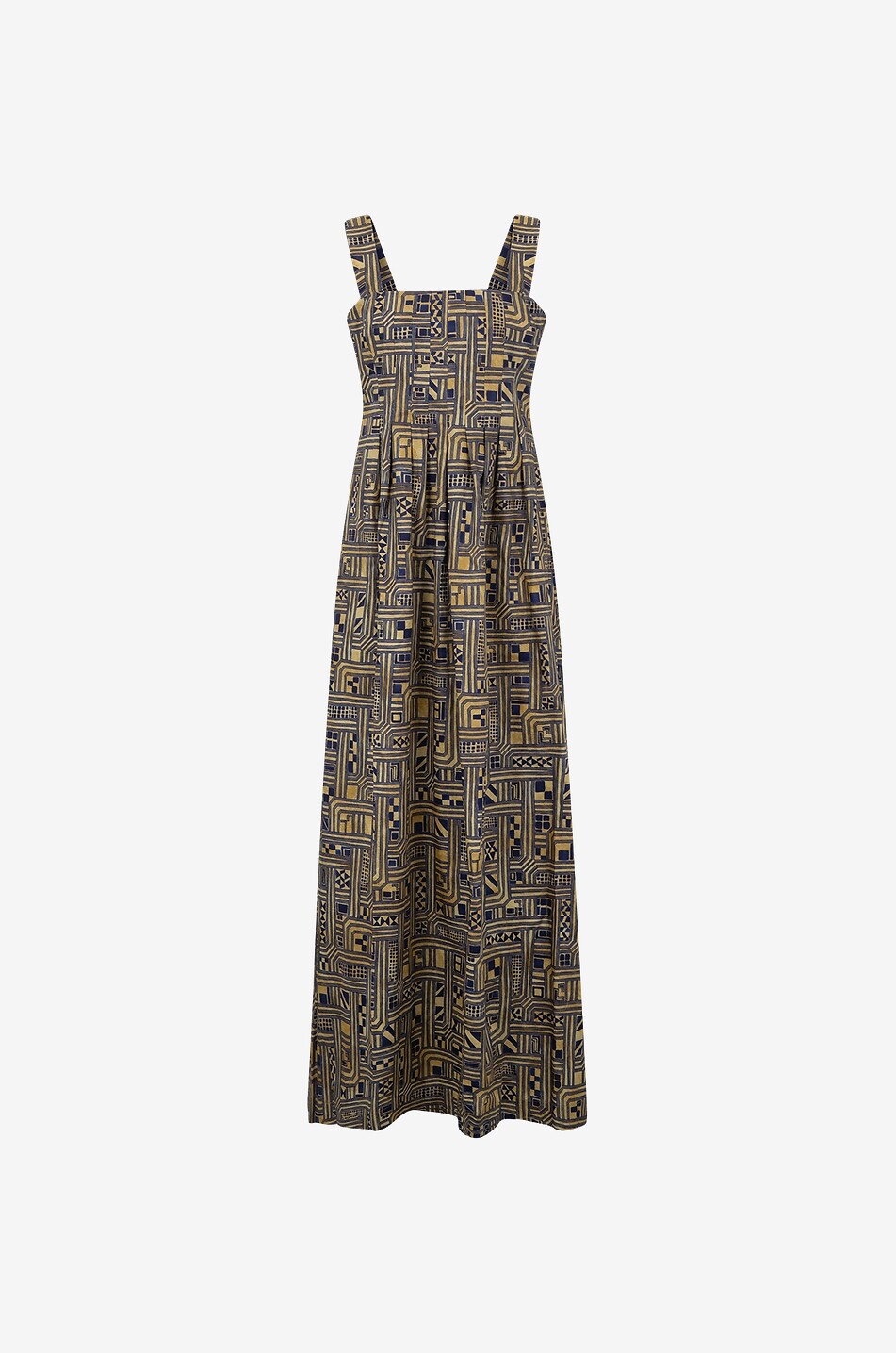 Robe longue à bretelles en coton Lavinia