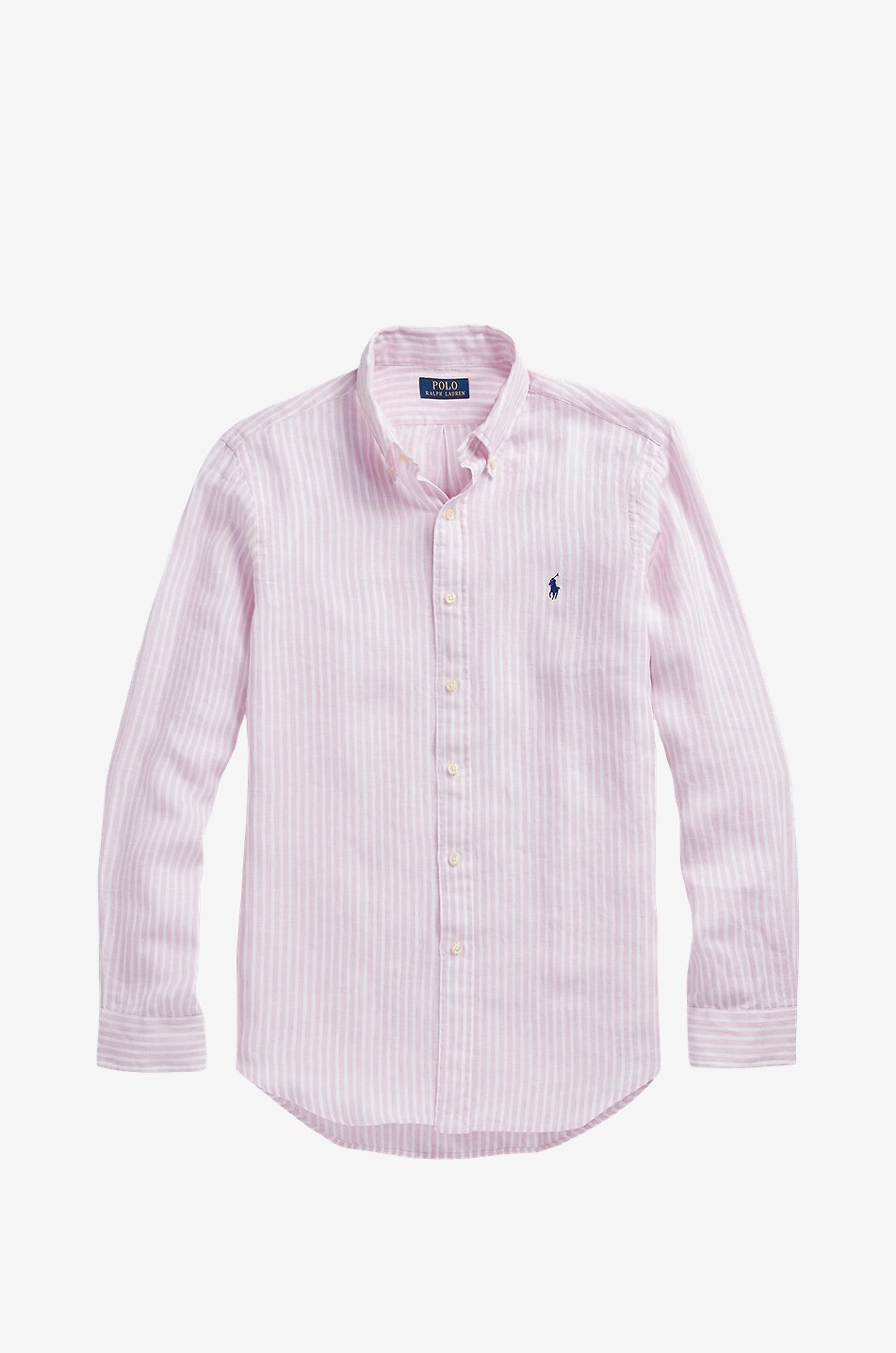 POLO RALPH LAUREN Gestreiftes Leinenhemd Pony Custom Fit Herren HELLROSA 1