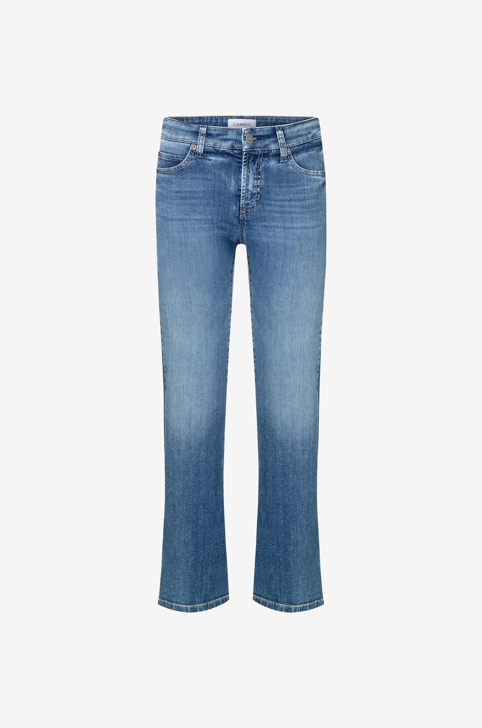 Jean droit raccourci délavé Paris